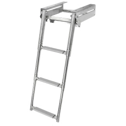 Трап телескопический выдвижной с фиксирующим механизмом 3 серых ступени 291 мм (040140GT)